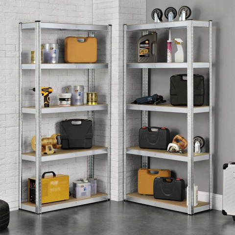 REGAŁ MAGAZYNOWY DO GARAŻU DOMU STAL MDF 180x90x40cm 875KG StandHeiz REGAŁ MAGAZYNOWY DO GARAŻU DOMU STAL MDF 180x90x40cm 875KG StandHeiz