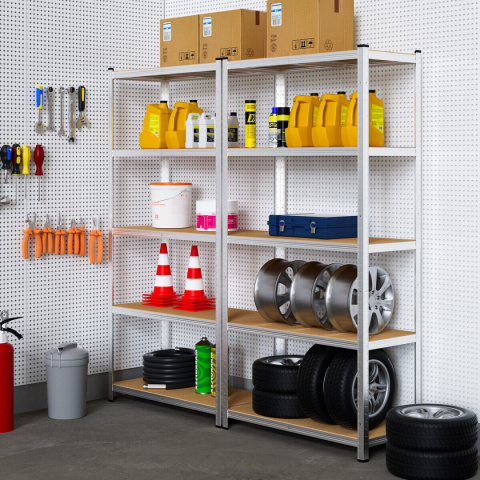 REGAŁ MAGAZYNOWY DO GARAŻU DOMU STAL MDF 180x90x40cm 875KG StandHeiz REGAŁ MAGAZYNOWY DO GARAŻU DOMU STAL MDF 180x90x40cm 875KG StandHeiz